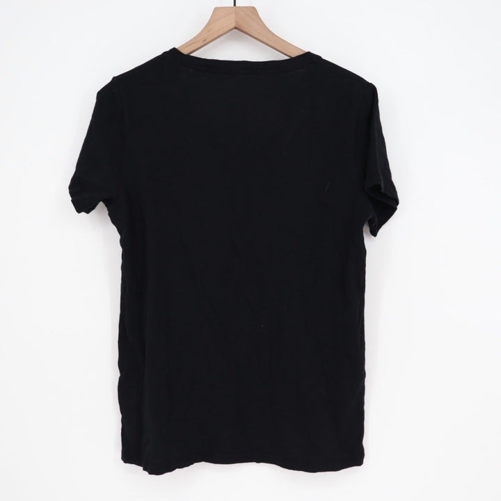 American Giant Classic V Neck T Shirt Black Made in USA Size L