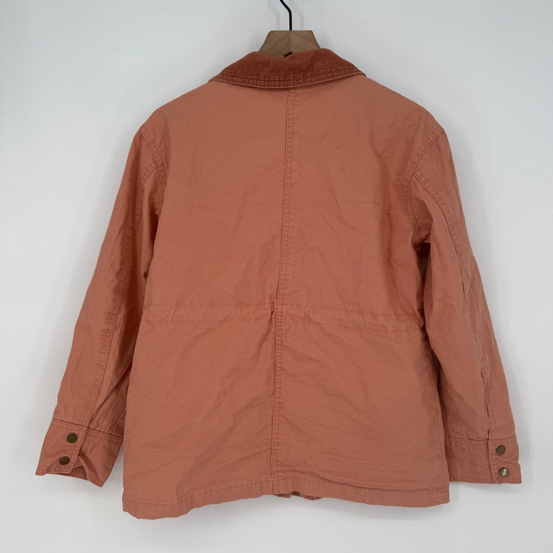 Universal Thread Utility Jacket Women's Size S Pink Cotton Corduroy Collar