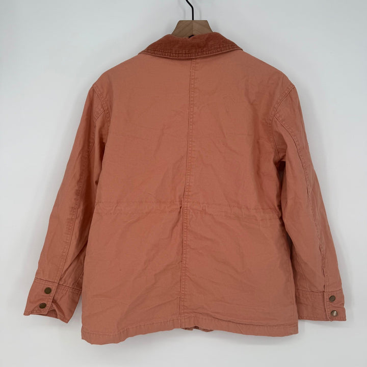 Universal Thread Utility Jacket Women's Size S Pink Cotton Corduroy Collar