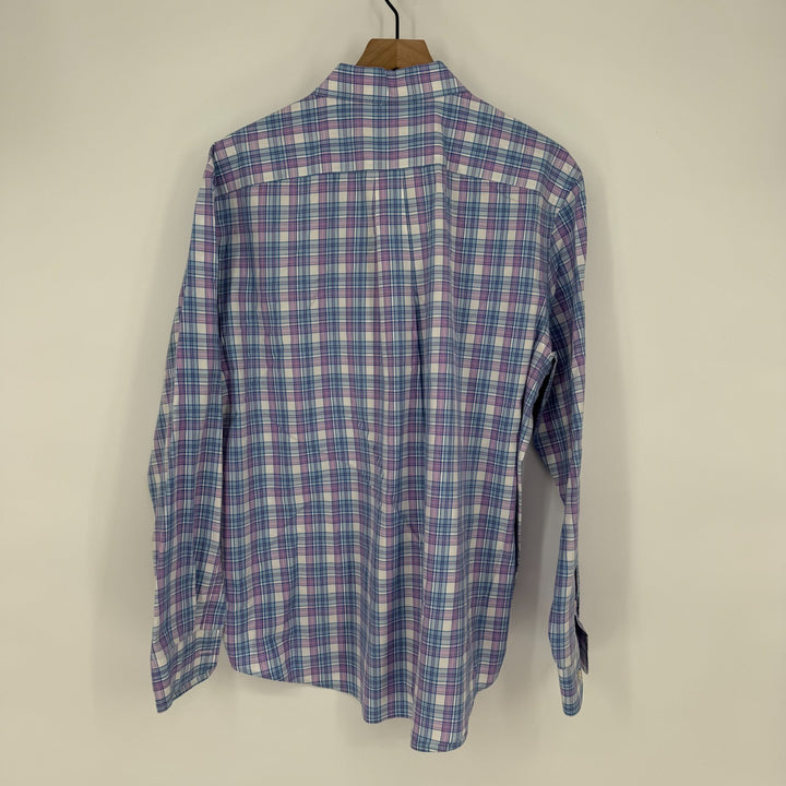 Vineyard Vines Tucker Shirt Mens Large Multicolor Plaid Cotton Classic Fit Logo