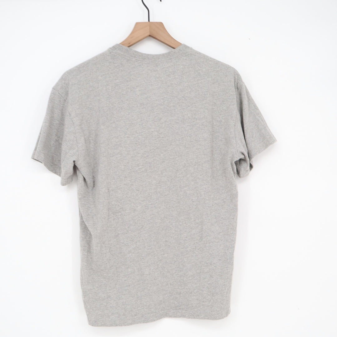 Celebrate It Mens Santa Claus Graphic T-Shirt Heather Grey Christmas Tee Size M