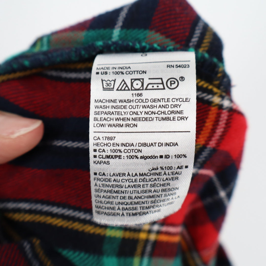 Old Navy Flannel Pajama Pants Womens Large Multi Plaid Cotton Drawstring Waist