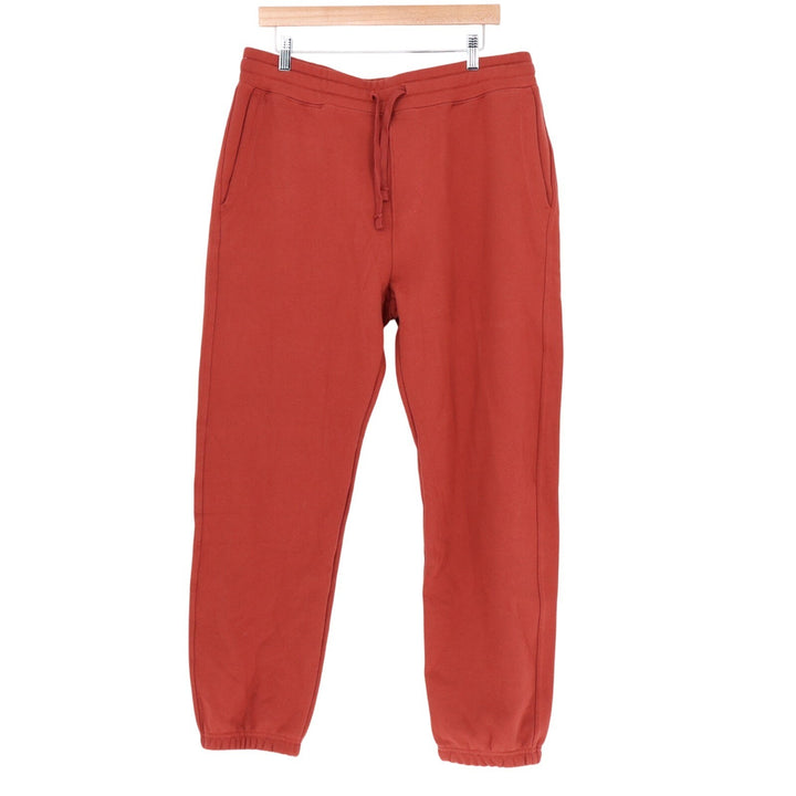 American Giant Classic Sweatpants Mens L Spiced Apple Cotton Fleece Drawstring