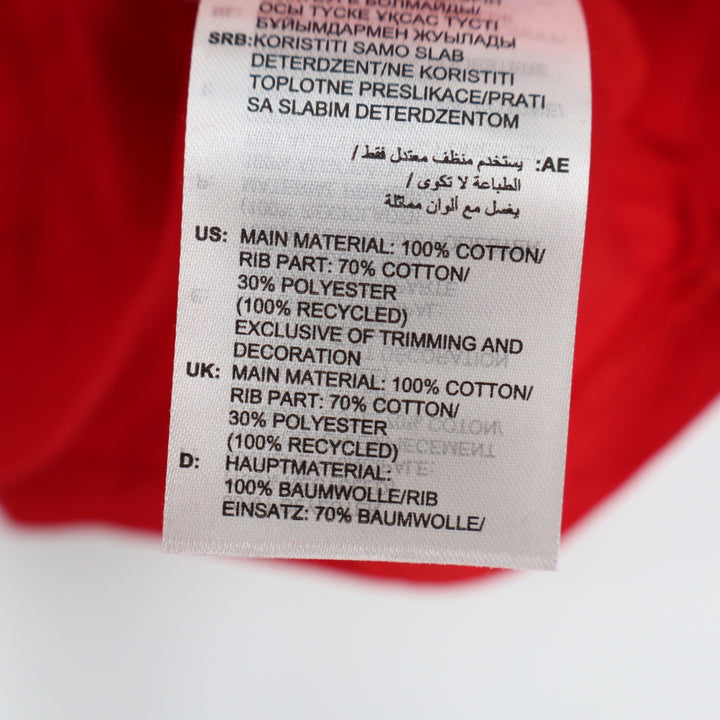 Adidas Originals Youth Red Trefoil Logo Graphic T-Shirt Size M 11-12Y