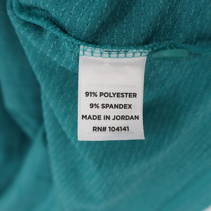 Walter Hagen Mens P11 Birdseye Athletic Fit Polo Dark Aqua Blue Heather Small