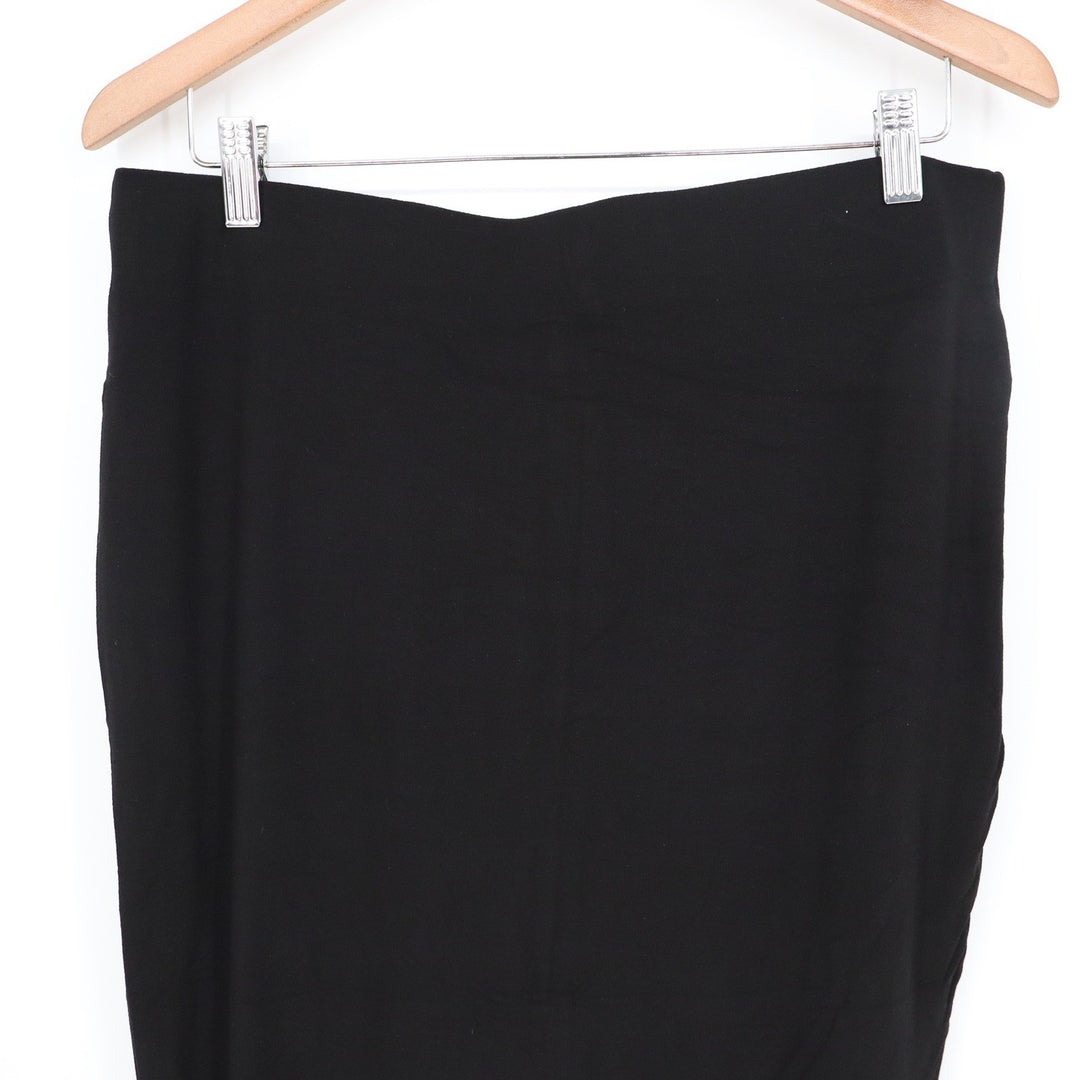 Naked Wardrobe Black Midi Bodycon Skirt High Waisted Plus Size 1X