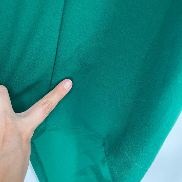 Windsor Emerald Green Ruched Wrap Bodycon Mini Dress Spaghetti Straps Size S