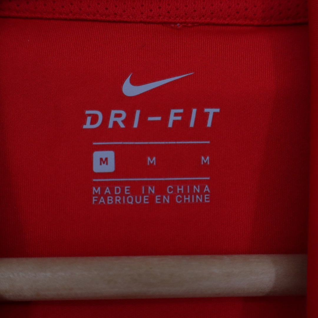 Nike Dri-FIT Boys Red Graphic Swoosh Long Sleeve Hoodie Size M