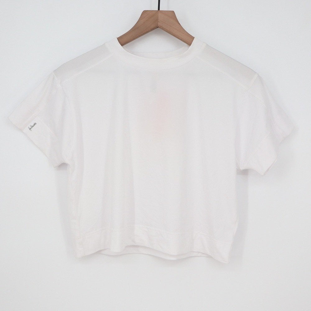 Easton JS WMS Crop Tee White Short Sleeve Boxy Athletic Top Large