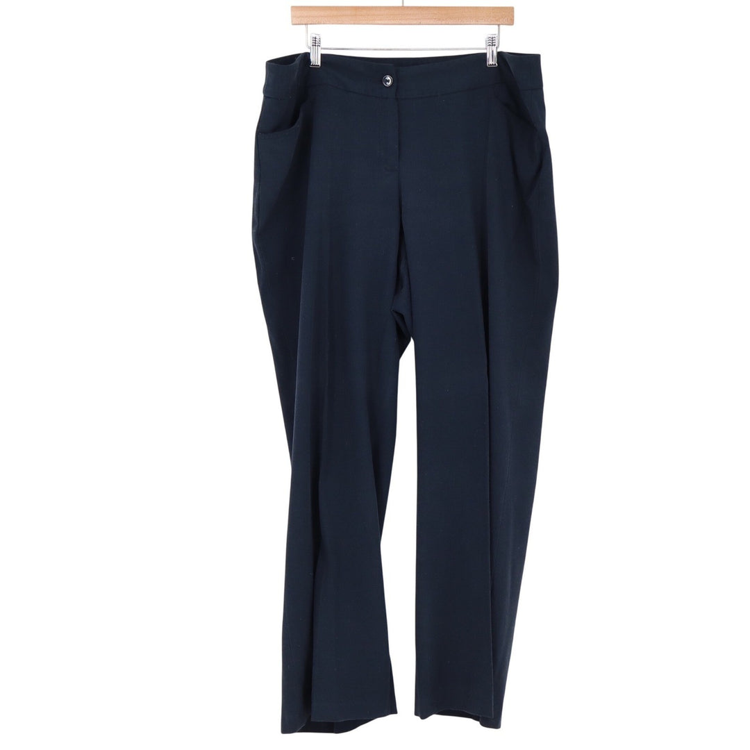 Lane Bryant Dress Pants Womens 18 Average Straight Leg Navy Blue Stretch