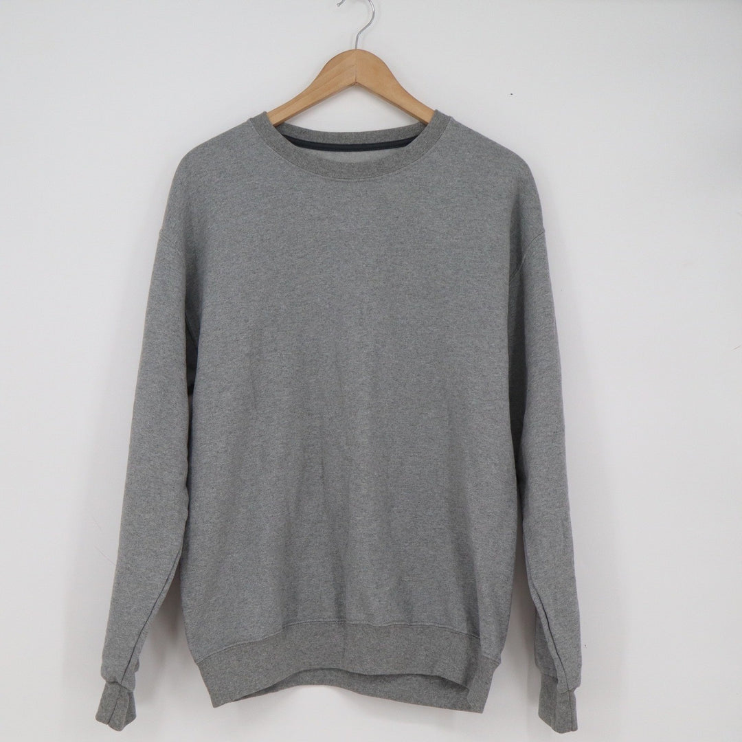 Athletic Works Mens Gray Crewneck Sweatshirt Medium M Fleece Pullover