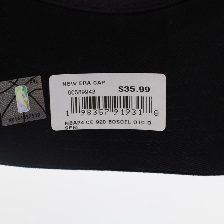 New Era 9TWENTY Boston Celtics Hat Black Neon Green Adjustable NBA Cap