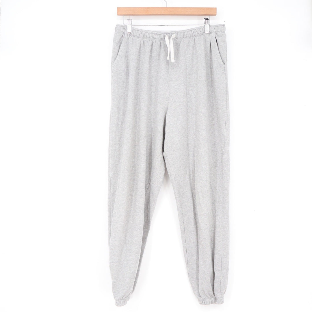 SO Heather Gray Jogger Sweatpants Womens Large Elastic Waist Drawstring Athletic