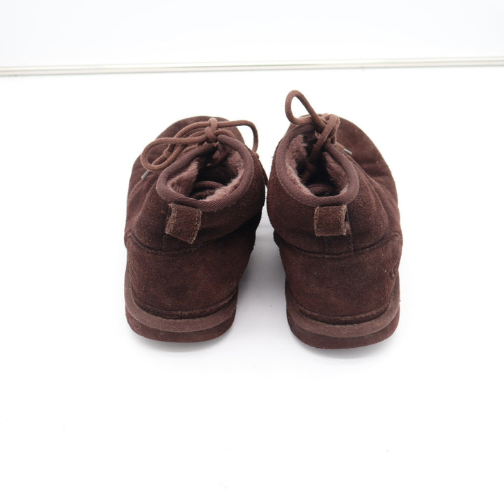 UGG Neumel Mens 10 Chocolate Brown Suede Shearling Lace Up Chukka Boots