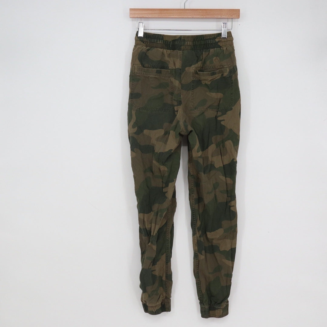Hollister Ultra High-Rise Joggers Camo Green Brown XS Elastic Waist Drawstring
