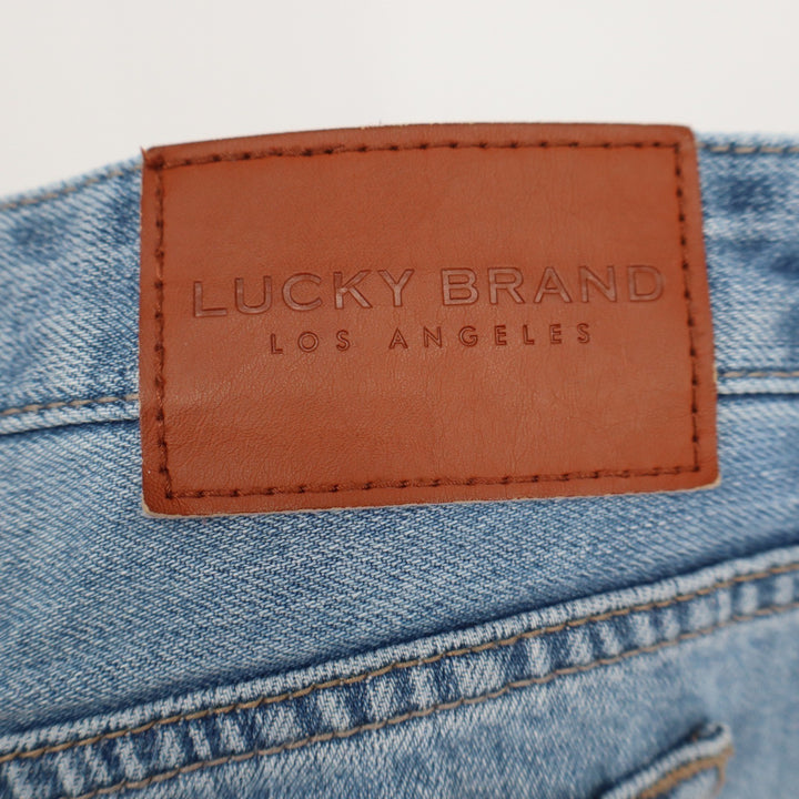 Lucky Brand Distressed Denim Shorts Light Wash Frayed Hem Size 4/27