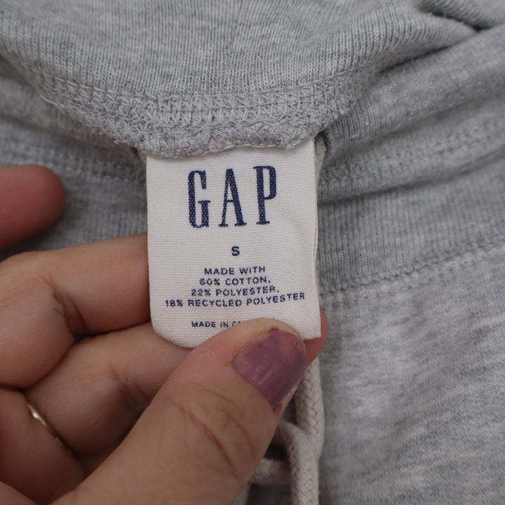 GAP Women's Heather Gray Logo Jogger Sweatpants Size S Small Drawstring Fleece