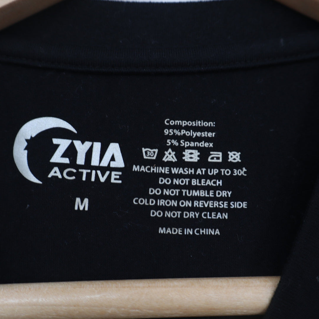 ZYIA Active Muscle Tank Women S Kettlebell Graphic Black Sleeveless Excellent