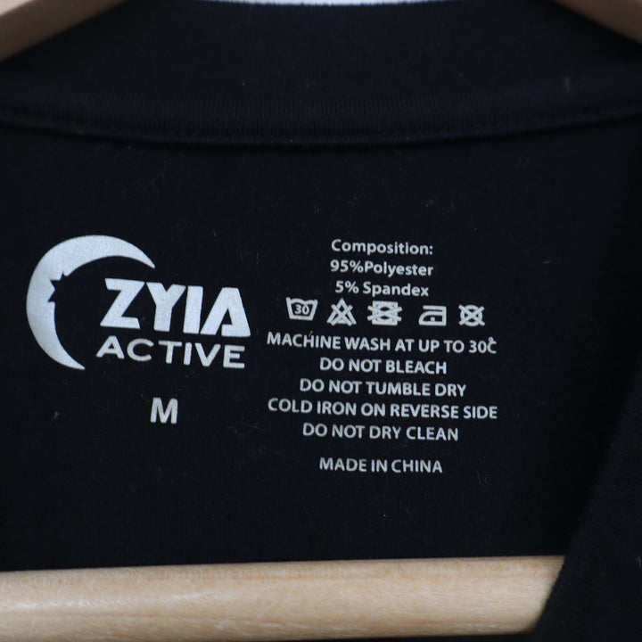 ZYIA Active Muscle Tank Women S Kettlebell Graphic Black Sleeveless Excellent