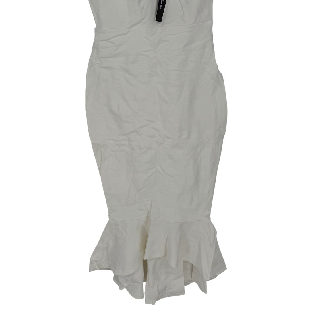 Lulus How Much I Care Ivory Off-The-Shoulder Midi Dress Size S
