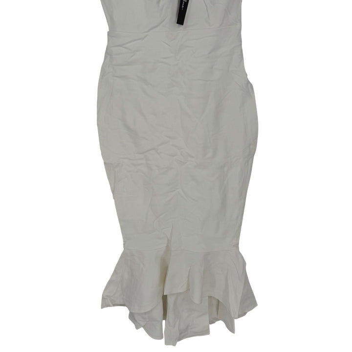 Lulus How Much I Care Ivory Off-The-Shoulder Midi Dress Size S