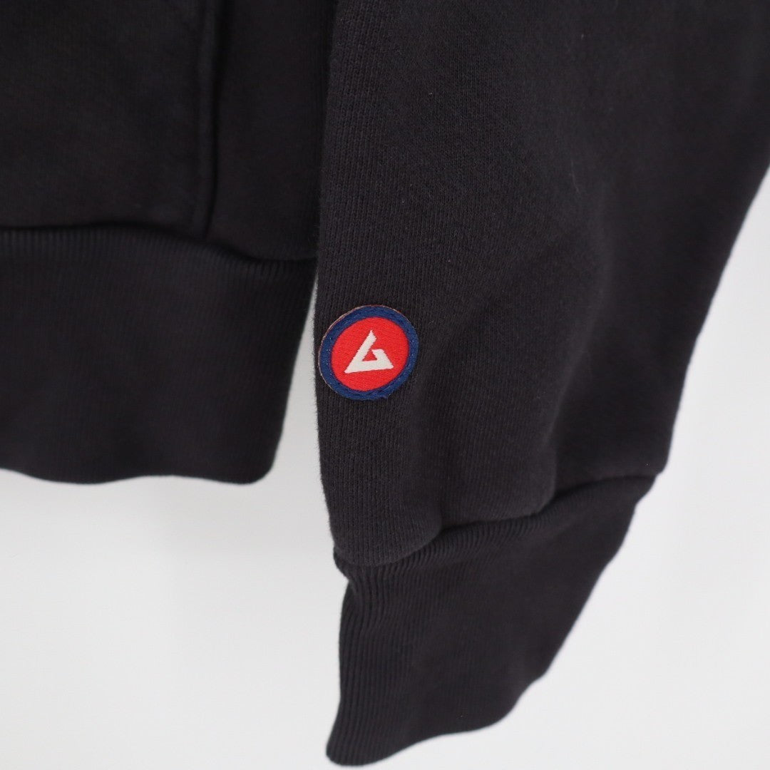 American Giant Hoodie Womens XS Black Cotton Kangaroo Pocket Trademark Logo