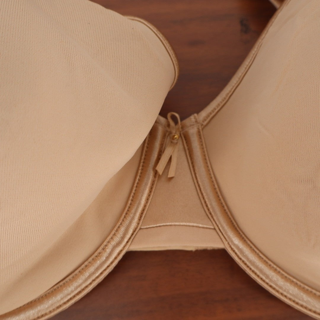 Vanity Fair Body Caress Contour Bra Womens 36DD Beige Full Coverage Underwire