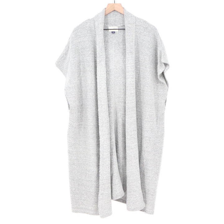 Universal Thread Heather Gray Open Front Knit Cardigan Vest Longline Sleeveless