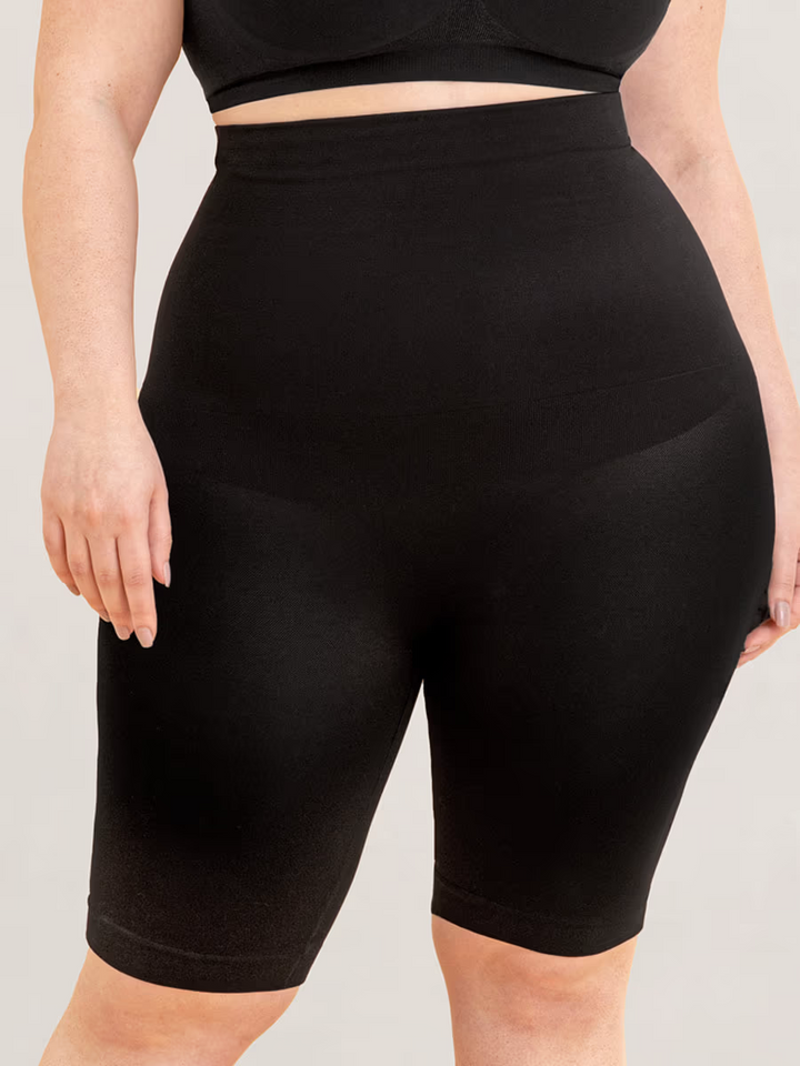 Empetua All Day Every Day High Waisted Shaper Shorts Womens XL/2XL Black Stretch