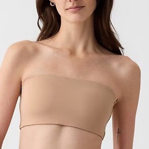 Gapbody Bandeau Bralette Bra Womens Medium Nude Nylon Super Stretch Strapless