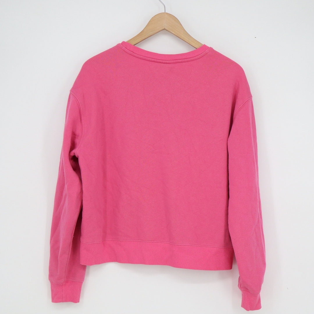 ON-34th Womens Pink Crewneck Sweatshirt Cotton Blend Fleece Size M