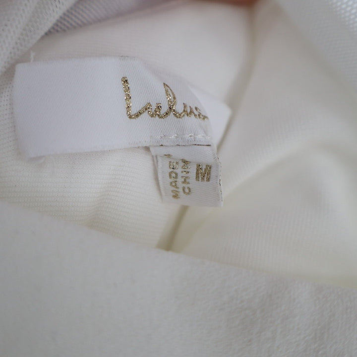 Lulus Blessed Romance Maxi Dress Womens M White Sleeveless Button Back Mermaid