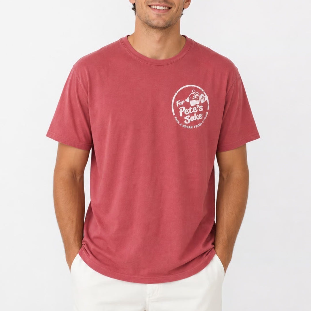 Next Level Apparel For Pete's Sake Cancer Charity Graphic T-Shirt XL Heather Red
