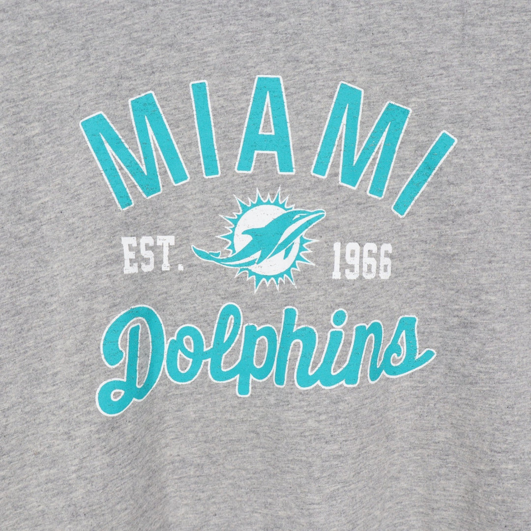 New Era Miami Dolphins NFL Womens XXL T-Shirt Gray Graphic Tee