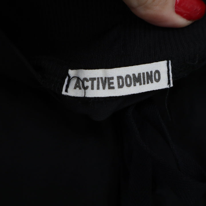 Active Domino Mens Black Cargo Jogger Pants Size M Nylon Spandex Hiking Techwear