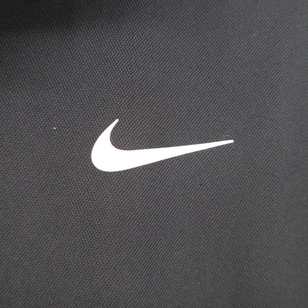 Nike Dri-FIT Mens Polo Shirt Black Short Sleeve Golf Top Large