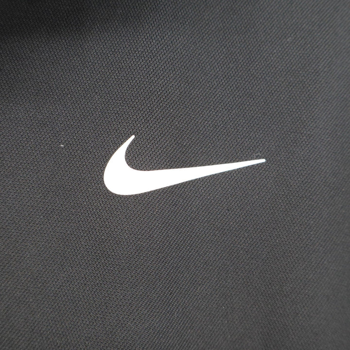 Nike Dri-FIT Mens Polo Shirt Black Short Sleeve Golf Top Large