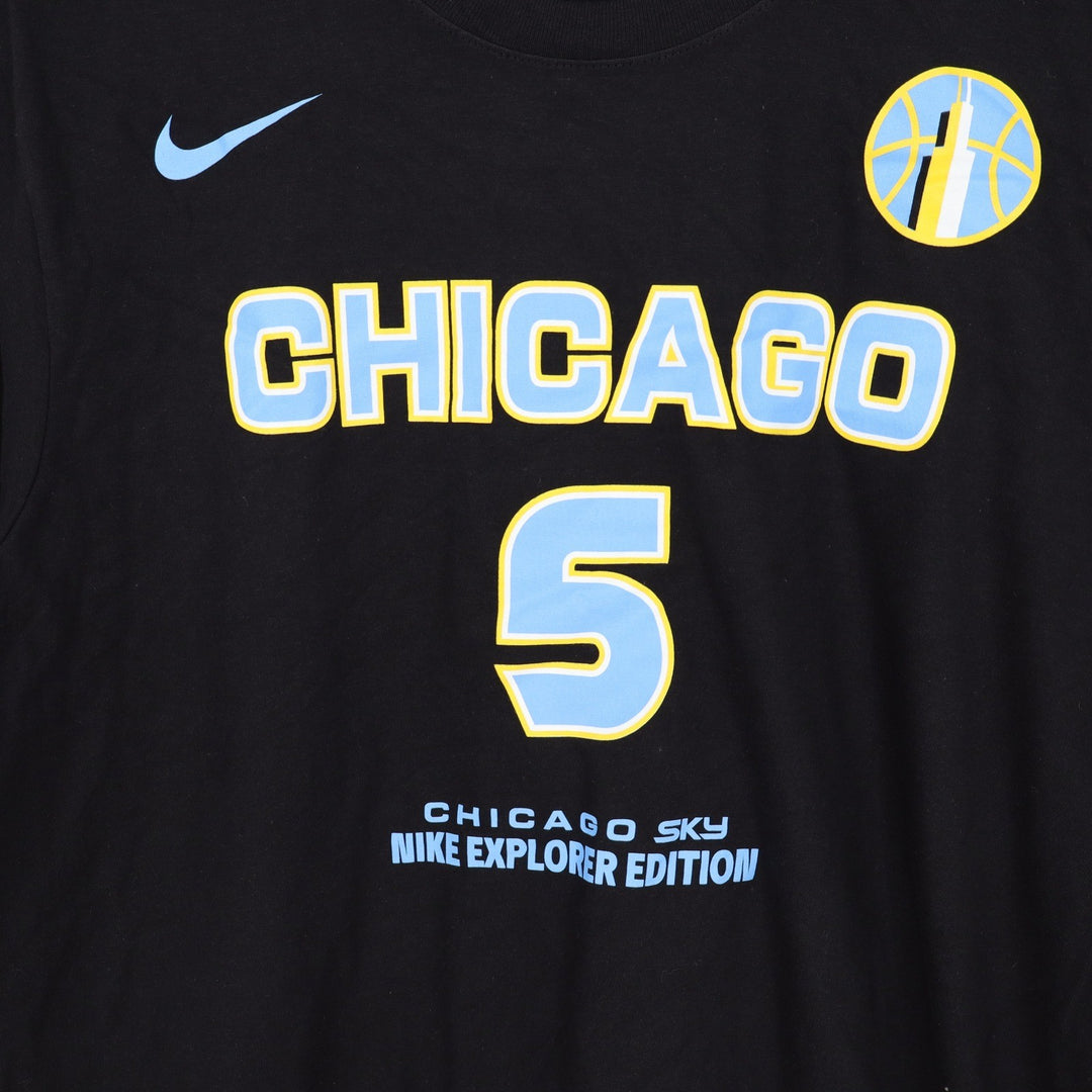 Nike Chicago Sky Angel Reese 5 Explorer Edition Mens Black T-Shirt Medium