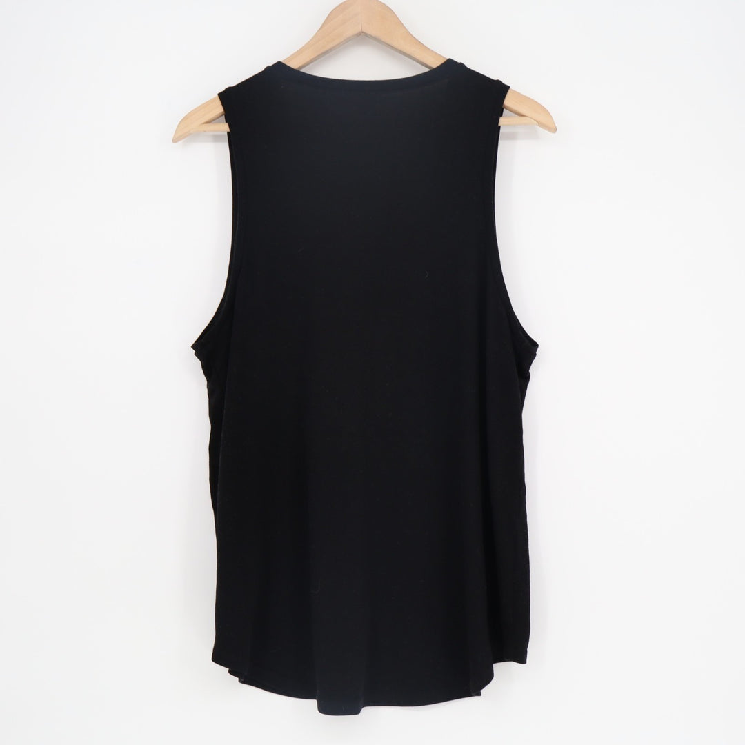 BP. Tank Top Women Large Black Stretch Scoop Neck Wide Strap Pullover Activewear