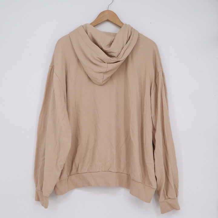 H&M Divided Basic Hoodie Tan Beige Oversized Sweatshirt XXL
