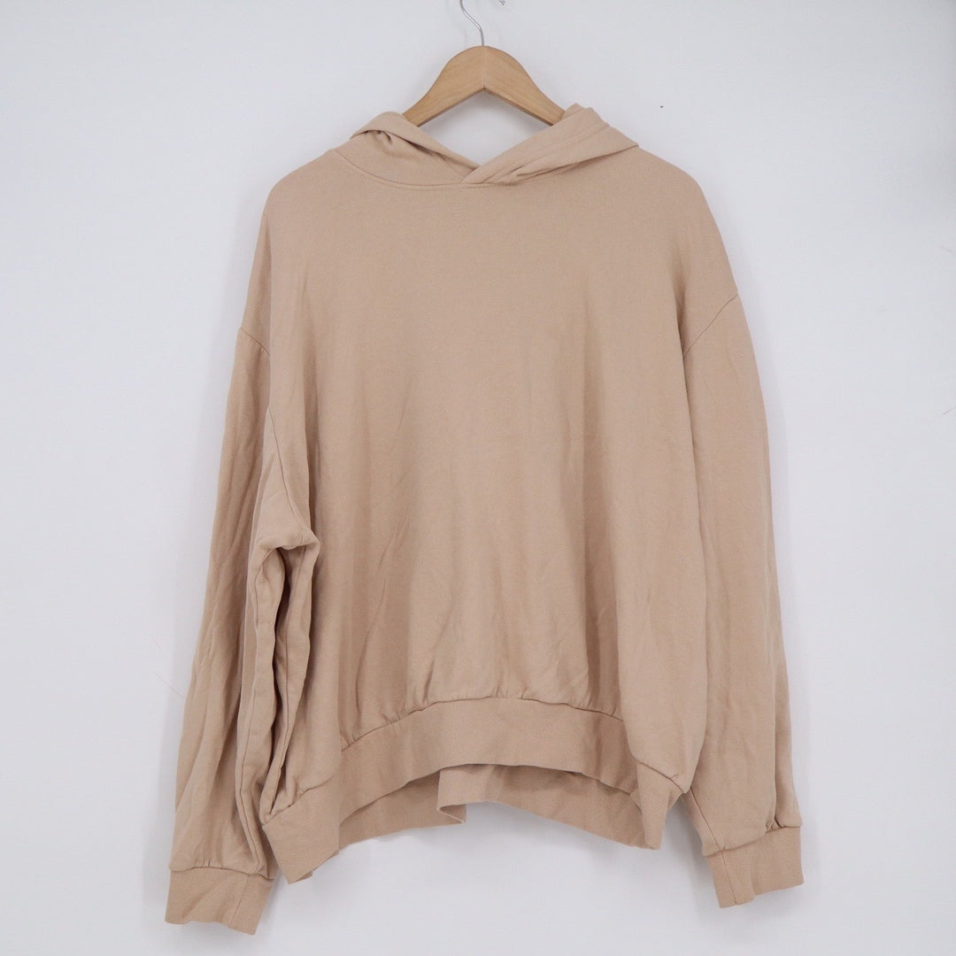 H&M Divided Basic Hoodie Tan Beige Oversized Sweatshirt XXL
