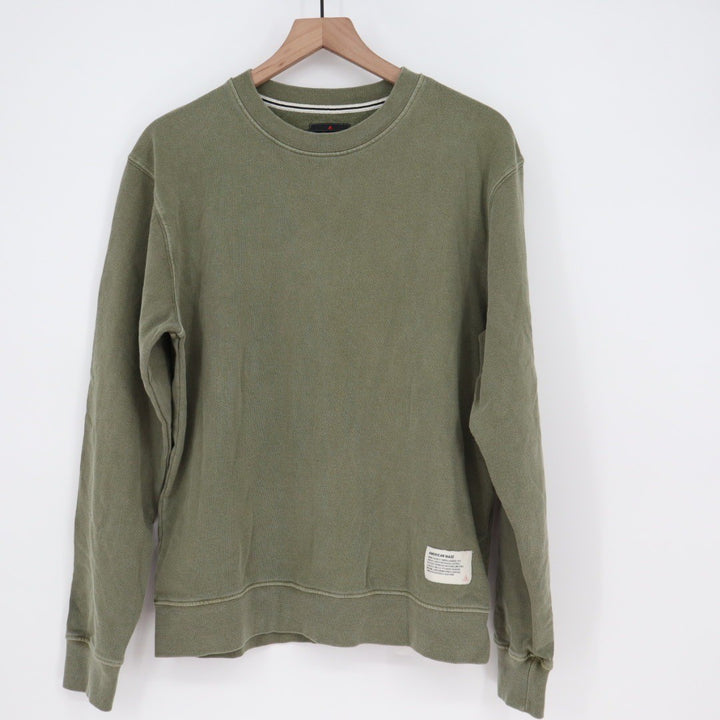 American Giant Crewneck Sweatshirt Olive Green Made in USA Casual Size S