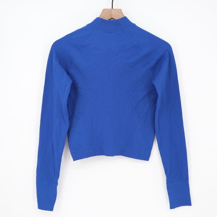 DSG Womens Momentum Seamless 1/4 Zip Pullover Team Royal Blue Small