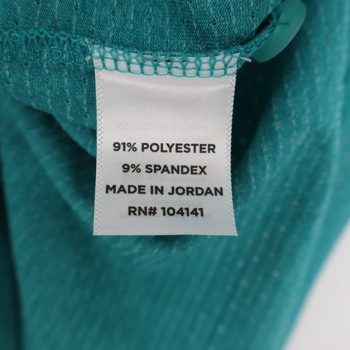 Walter Hagen Mens P11 Birdseye Athletic Fit Polo Dark Aqua Blue Heather Small
