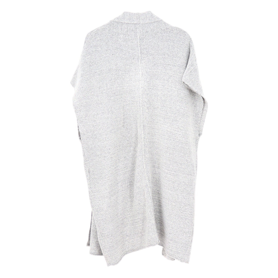 Universal Thread Heather Gray Open Front Knit Cardigan Vest Longline Sleeveless