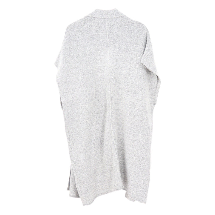 Universal Thread Heather Gray Open Front Knit Cardigan Vest Longline Sleeveless