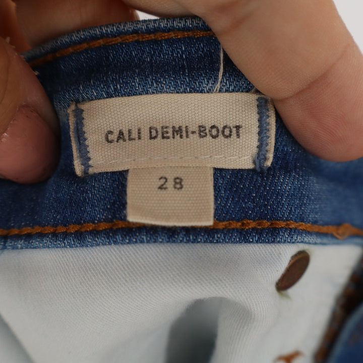 Madewell Cali Demi-Boot High Rise Button Fly Denim Shorts Blue Size 28