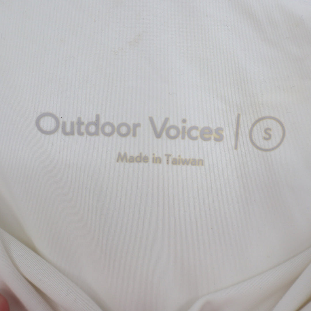 Outdoor Voices White One Shoulder Exercise Dress Small Asymmetrical Mini 7904