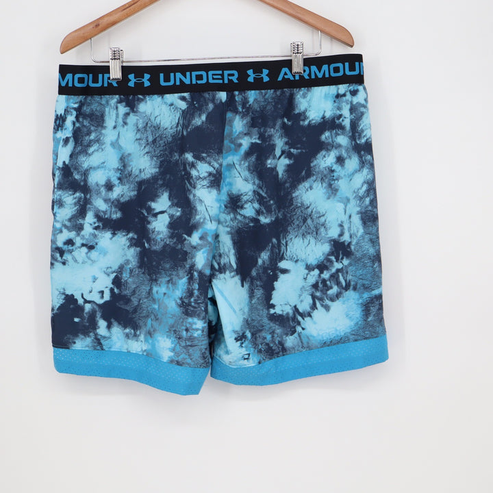 Under Armour Mens Vanish Woven 6in Printed Shorts Blue Marble XL NEW