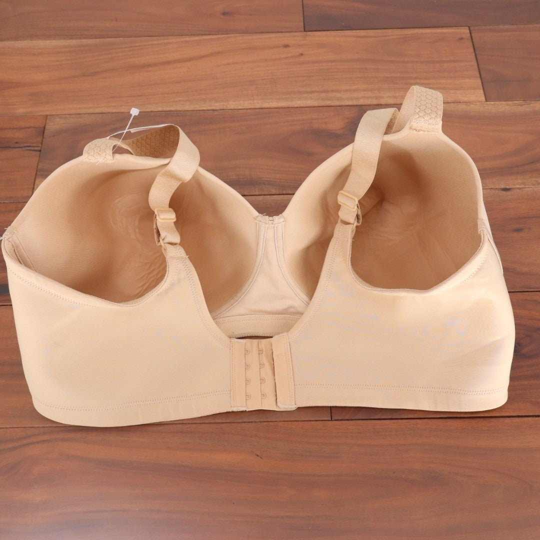 Vanity Fair Full Figure Beauty Back Smoother Wireless Bra Womens 42DDD Beige